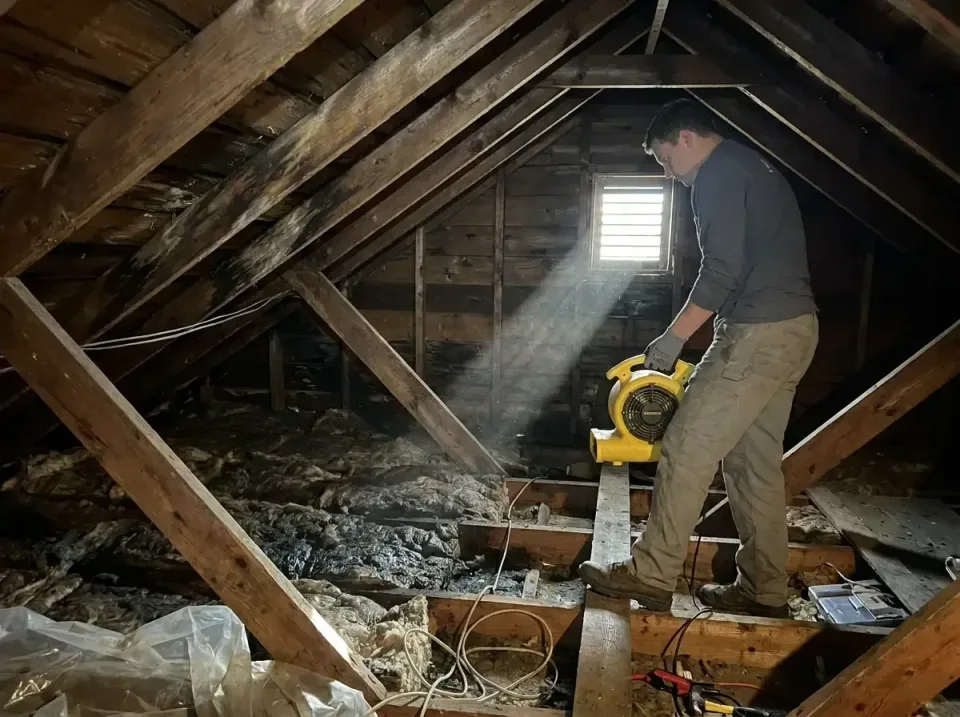 attic-water-damage-drying-proc-007 — frequently asked questions, Emergency Water Extraction & 24/7 Flood Response in Porterv…